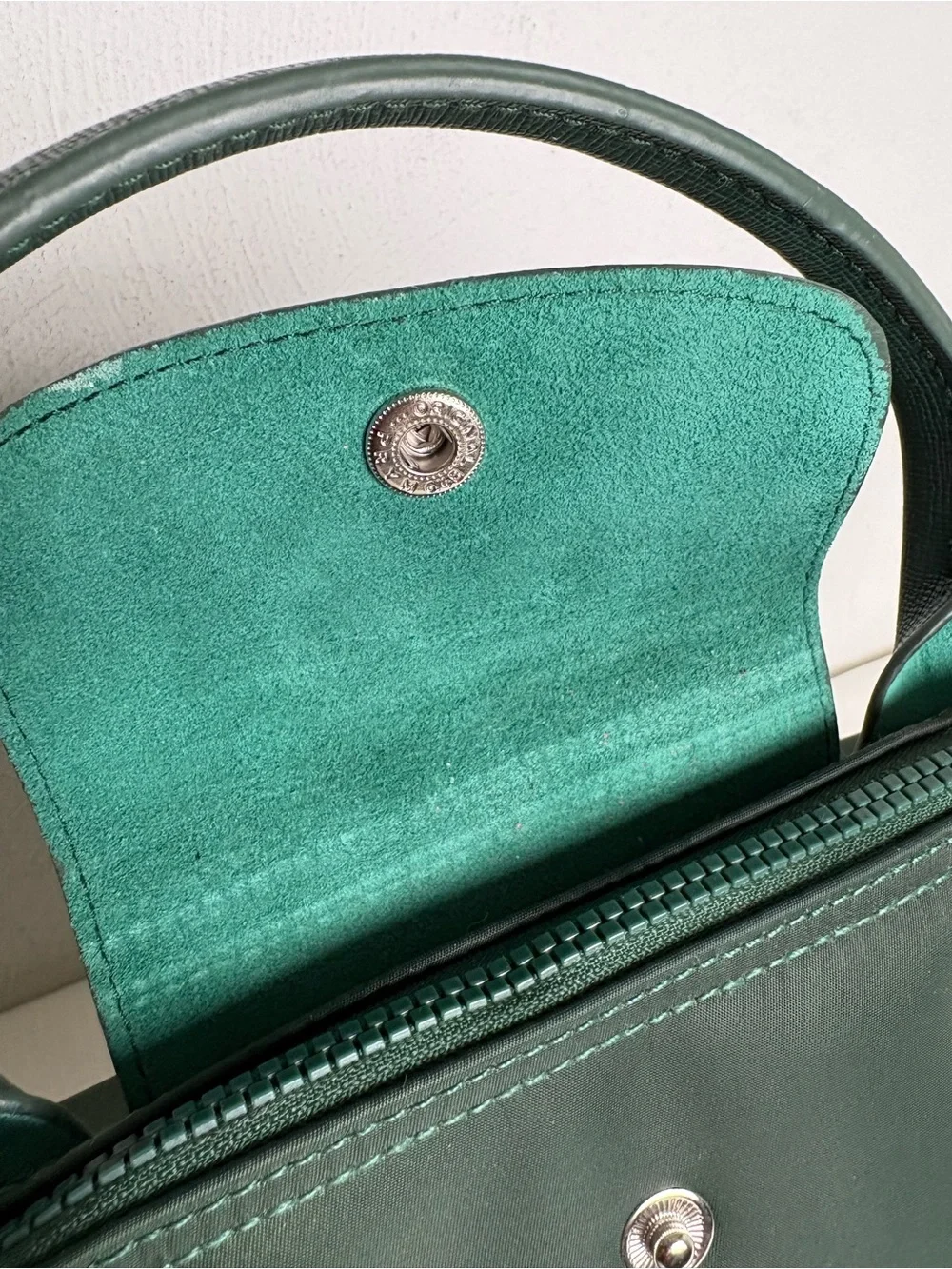 LONGCHAMP Le Pliage M Energy Forest Green Tote Bag Purse